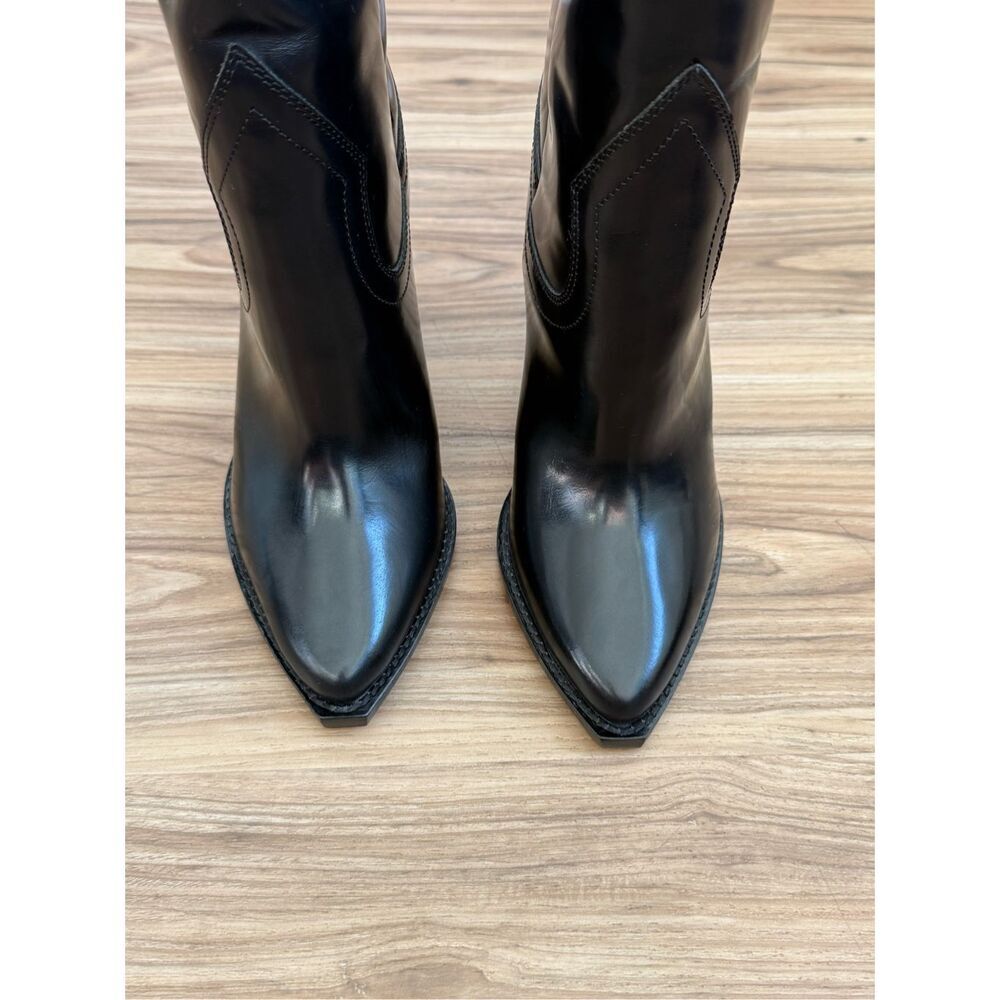 ISABEL MARANT 90mm Lomero Leather Tall Boots Size 37 - Picture 9 of 11
